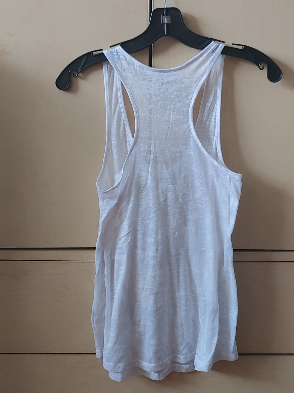Dynamite See-through White Racerback Tank Top - Picture 2 of 4